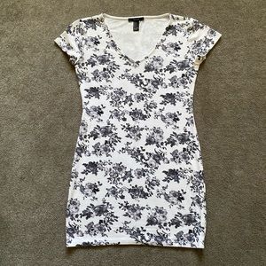 Forever 21 Floral Bodycon T-Shirt Dress